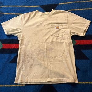 Carhartt Distressed Bleached Heavyweight Pocket Tee (M)